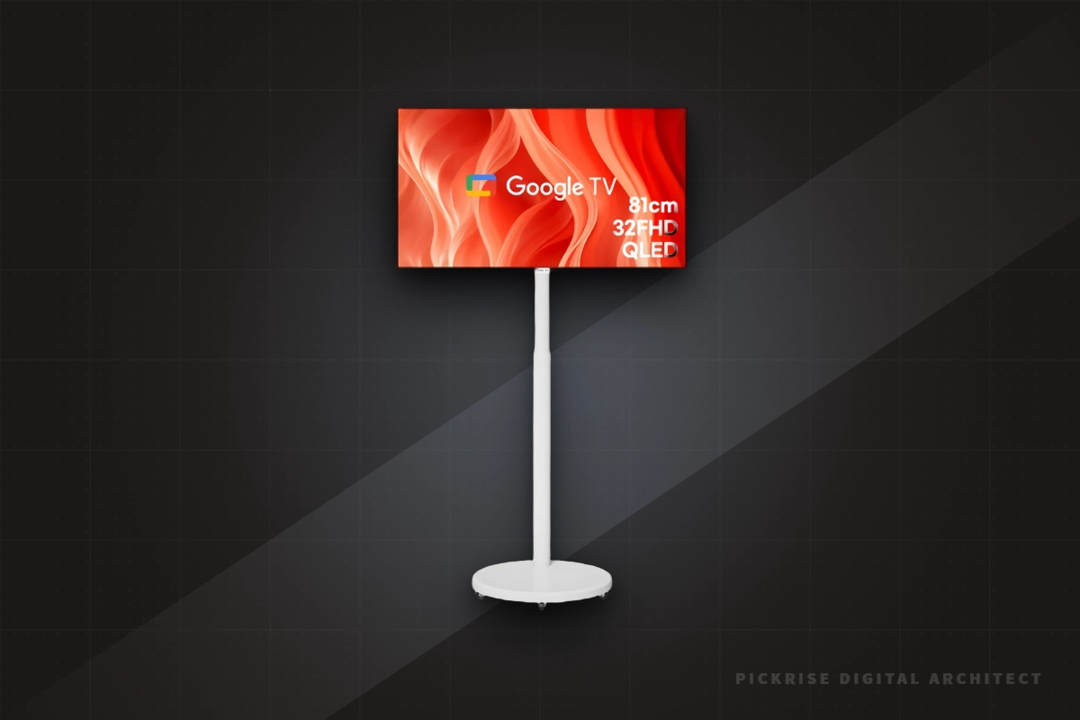 와이드뷰 FHD QLED 화이트에디션 스마트TV 삼탠바이미 V3 세트 전체 이미지